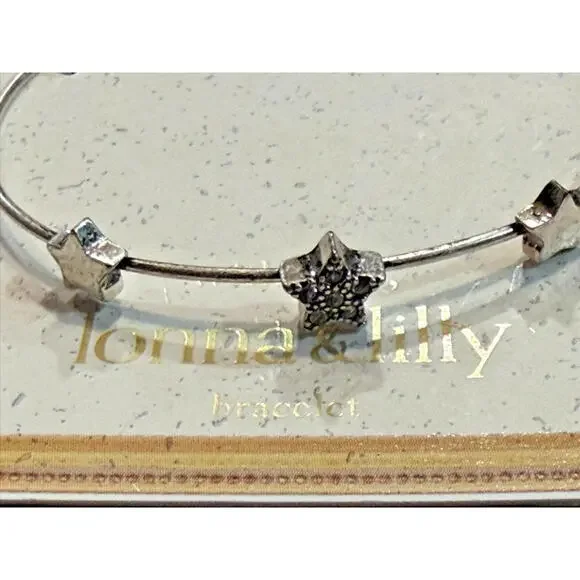 NWT Lonna & Lilly Silver Tone Star Bracelet - Picture 4 of 6